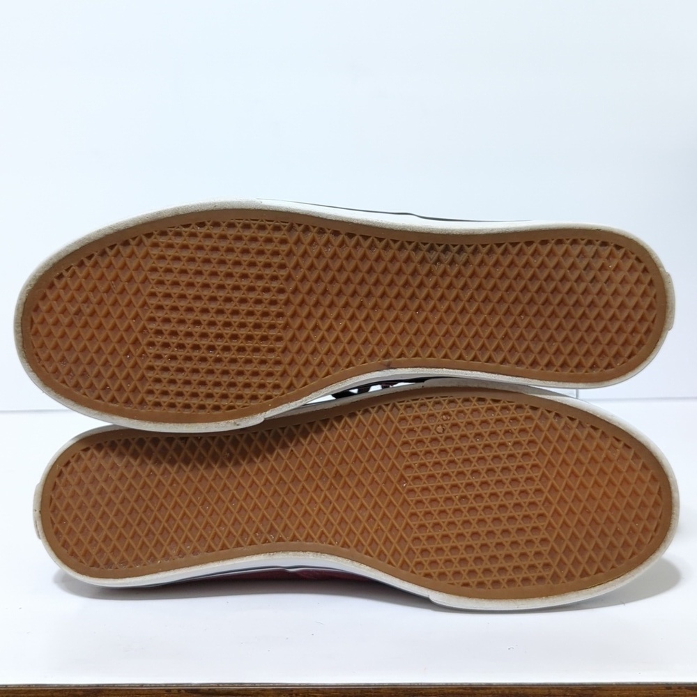 Vans off the wall burgendy red athletic sneaker women's size 6.5 men's 5 - Picture 8 of 14